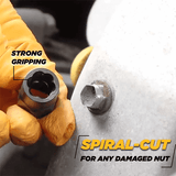 Universal Damaged Bolt Extractors (Set of 10)