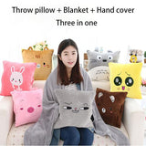 Multi-functional winter cushion blanket