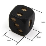 Handmade Black Skull Dice