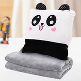 Multi-functional winter cushion blanket