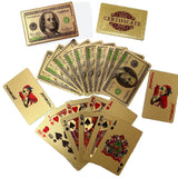 24k Gold Foil Playing Poker