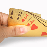 24k Gold Foil Playing Poker