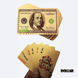 24k Gold Foil Playing Poker