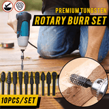 Premium Carbide Rotary Burr Bits (Set of 10)