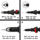 Rivet Gun Drill Adaptor